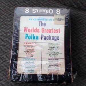 The Worlds Greatest Polka Package 8 Track Tape Classic Polka Music Collectible